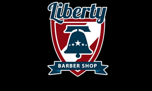 liberty barber shop logo