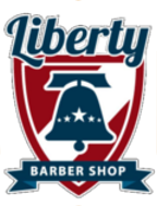Liberty barber shop logo