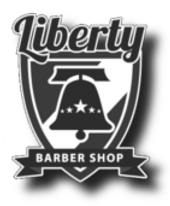 logo for liberty barber shop